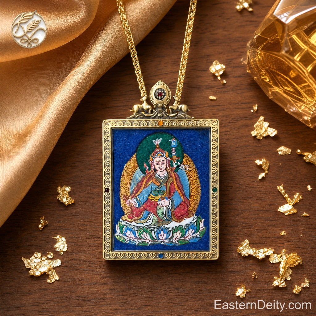 Hand-Painted Mineral Artisan Pendant