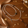 Natural Clear Crystal Quartz Bracelet — Hand-Strung Crystal Beads