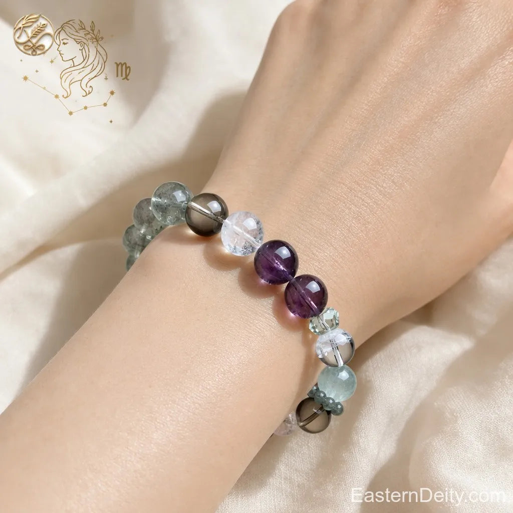 ♍ Virgo Zodiac Crystal Bracelet — The Harvest Goddess - detail