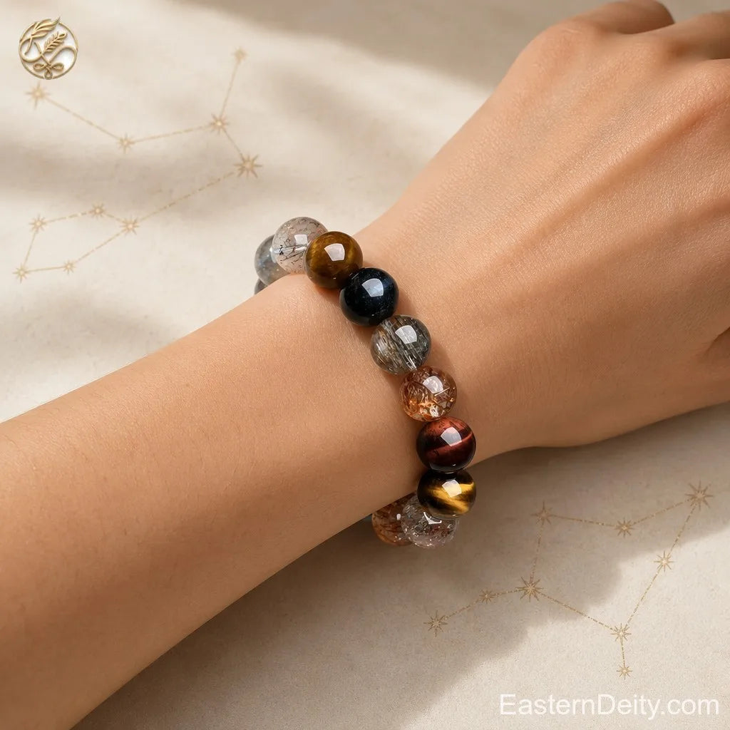 ♊ Gemini Zodiac Crystal Bracelet — The Divine Twins