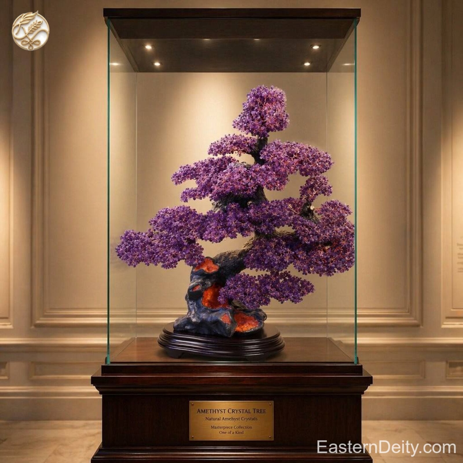Grand Amethyst Crystal Gemstone Tree — The Crown Jewel · Gallery Centerpiece · 126cm