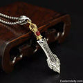 Pendentif épée de sagesse Manjushri en cuivre pur tibétain